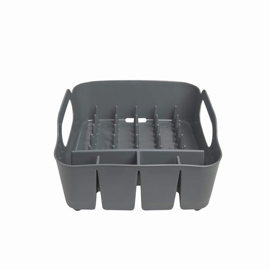 Umbra Tub Dish Drying Rack – Lightweight Self-Draining Dish Rack for Kitchen Sink and Counter at Home, RV or Motorhome, Charcoal Kitchen, 36.067999999999998 x 33.655000000000001 x 18.288 cm