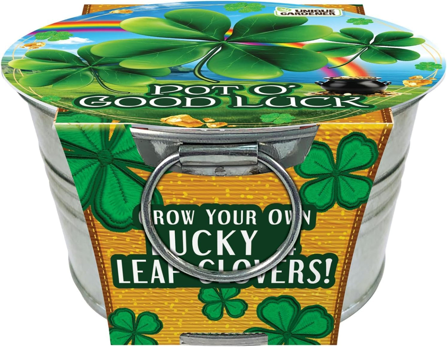 Unique Gardener Grow Your Own Shamrocks Plant Seeds 3-Pack, DIY Indoor Succulents and Live Plants for Home or Garden Planting, Pot O' Good Luck