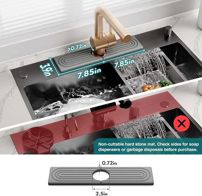 Kitchen Sink Faucet Mat