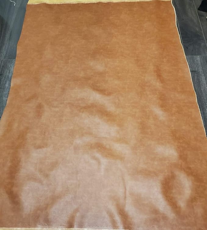 NAT Leathers | British Tan Soft Faux Vegan PU Leather by The Yard Synthetic