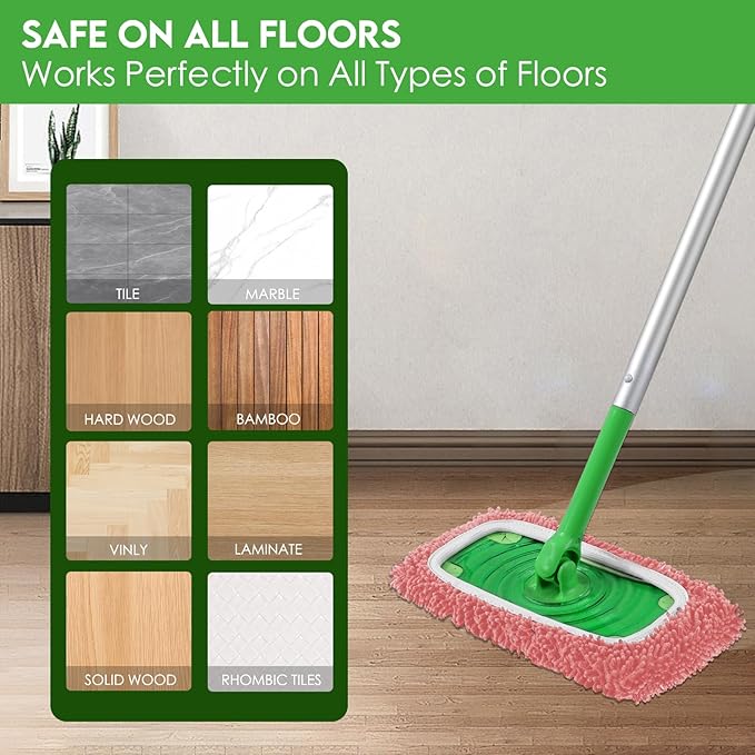 Reusable Microfiber Mop Pads Compatible