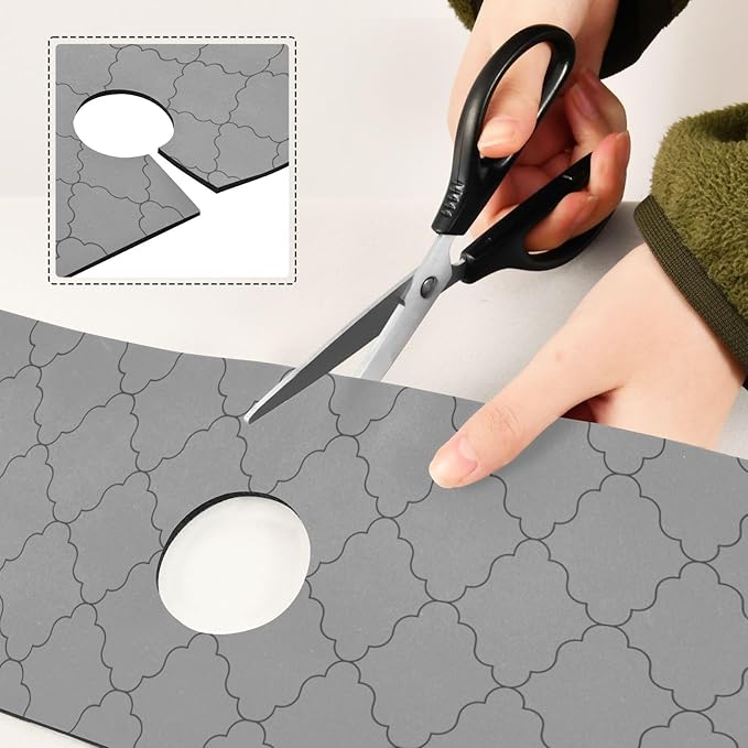 Kitchen Sink Splash Guard 2 PCS 14.7 Inch Sink Faucet Mat Splash Guard