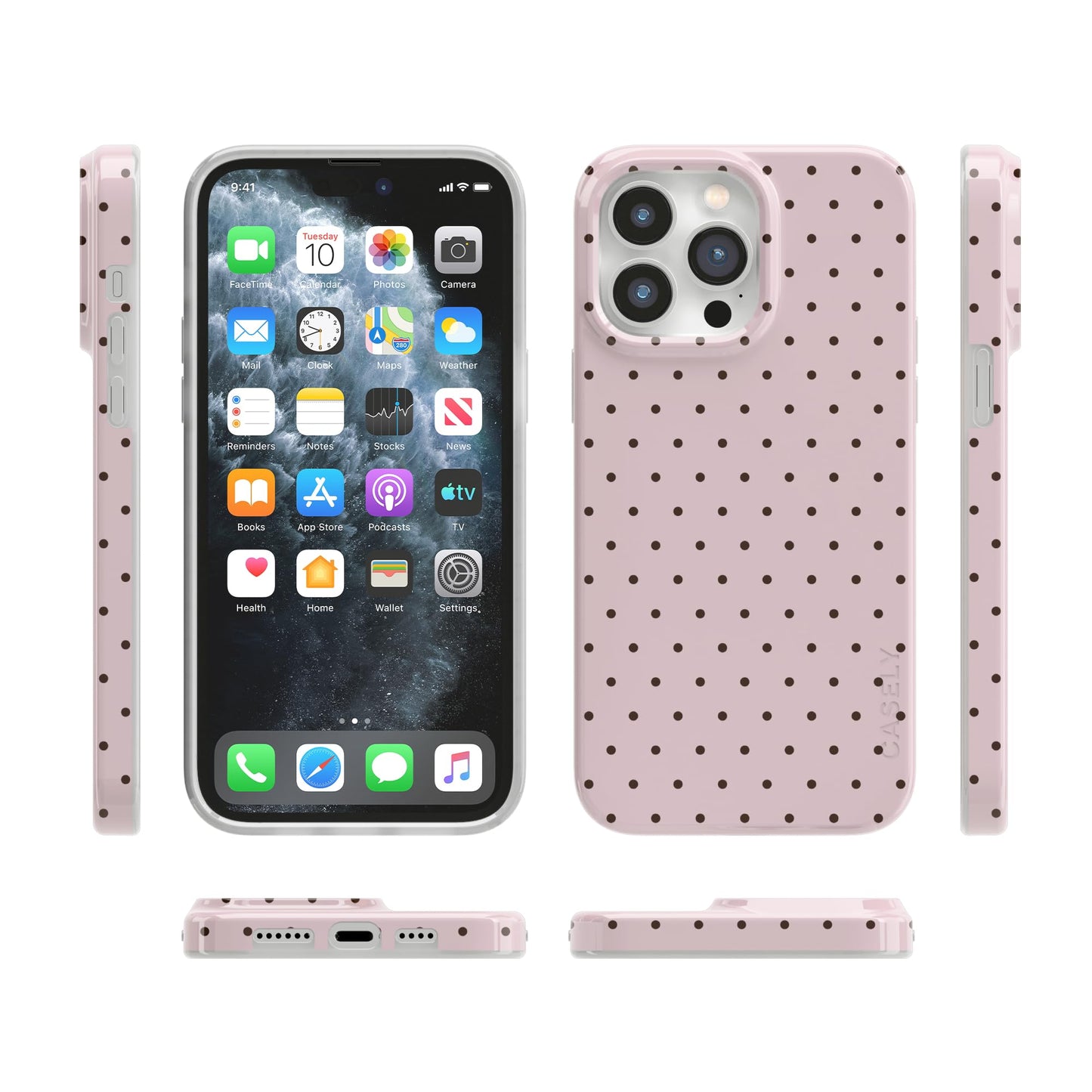 Casely iPhone 14 Pro Max Case | Fit Check | Neutral Checkerboard | Compatible with MagSafe | Classic Ultra Slim Design