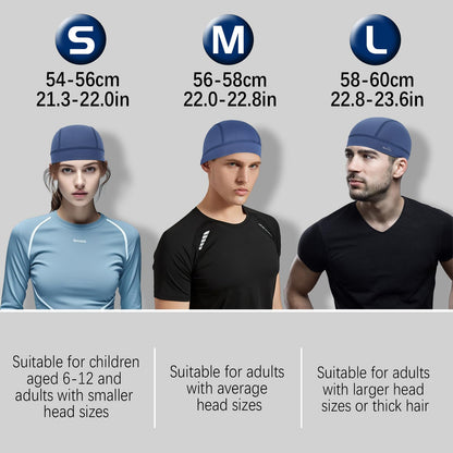 GXCROR 3 Pack Cooling Skull Cap with Sweat-Wicking & Anti-Odor Technology Quick-Dry Helmet Liner for Cycling Motorcycle