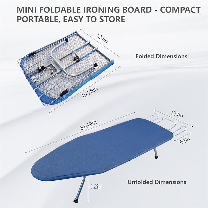 Metal Foldable Tabletop Ironing Board