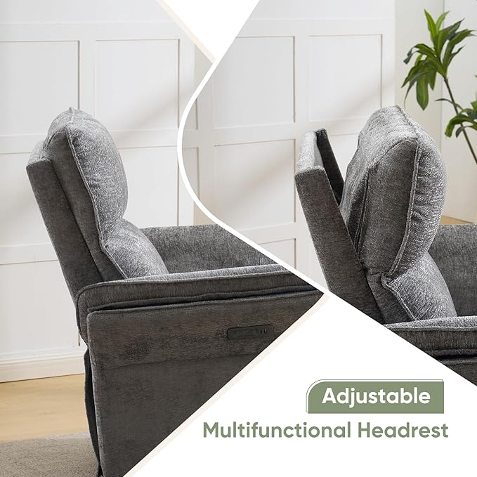 Oversized Power Recliner Chair Swivel Glider