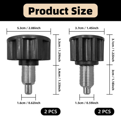 JVNZAM 4 Pcs Pop Pull Pin Knob M16 Pull-up Spring Knob Adjustment, Exercise Bike Pin Knob Replacement Parts for Fitness Equipment Exercise Machines