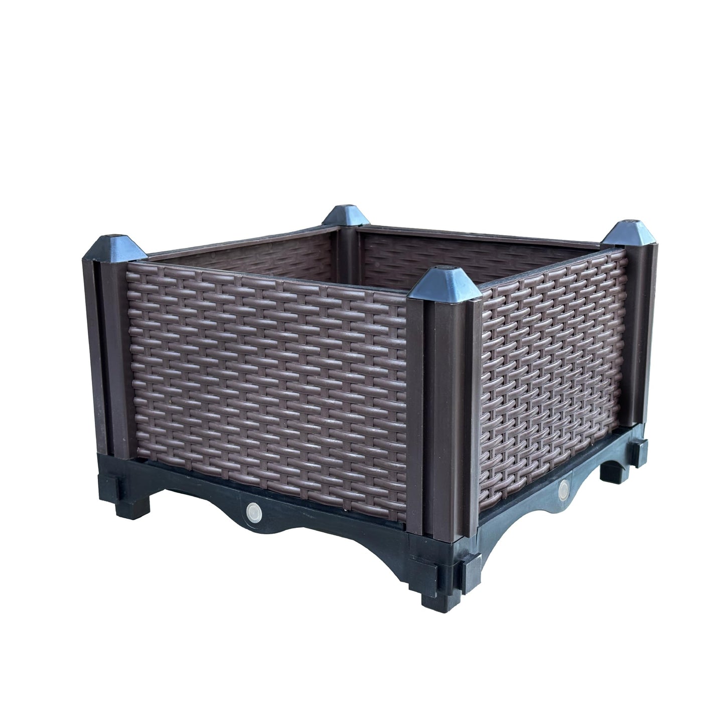Trenton Gifts Raised Planter Box. Brown. Great for Outdoor Plants & Flowers