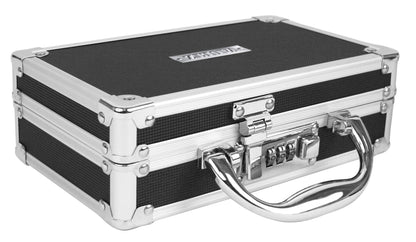Vaultz Locking Medicine Case with Combination Lock - Portable Lock Box Briefcase for Medications, Cash & Valuables, Organized Storage Case with Handle, 3 Pack