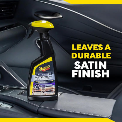 Meguiar's Quik Interior Detailer Cleaner 473ml for a Matt Finish. Cleans all Interior Car Surfaces - G13616EU