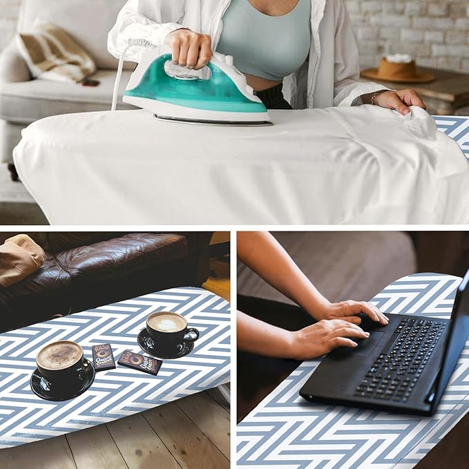 Small Tabletop Ironing Board Foldable, RAINHOL Steel Mesh Portable Iron Board