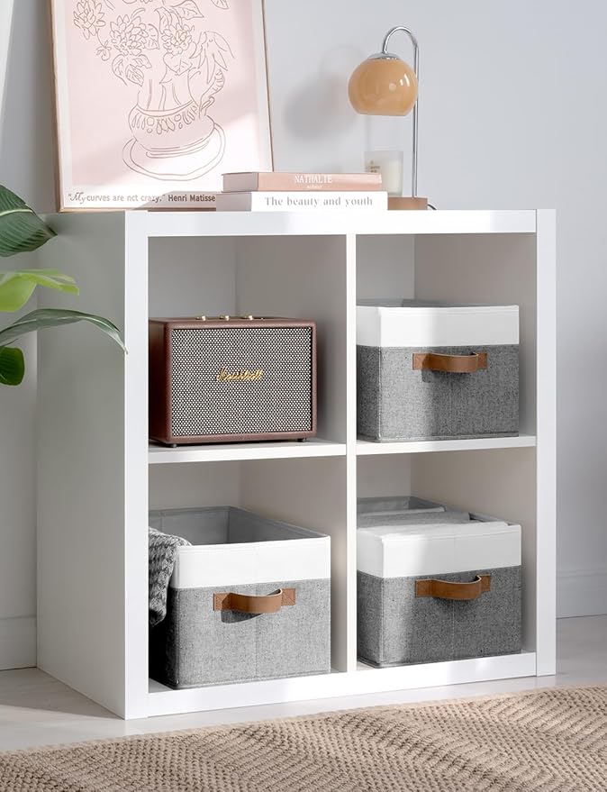 StorageWorks Fabric Shelf Baskets, Closet Organizers and Storage Basket
