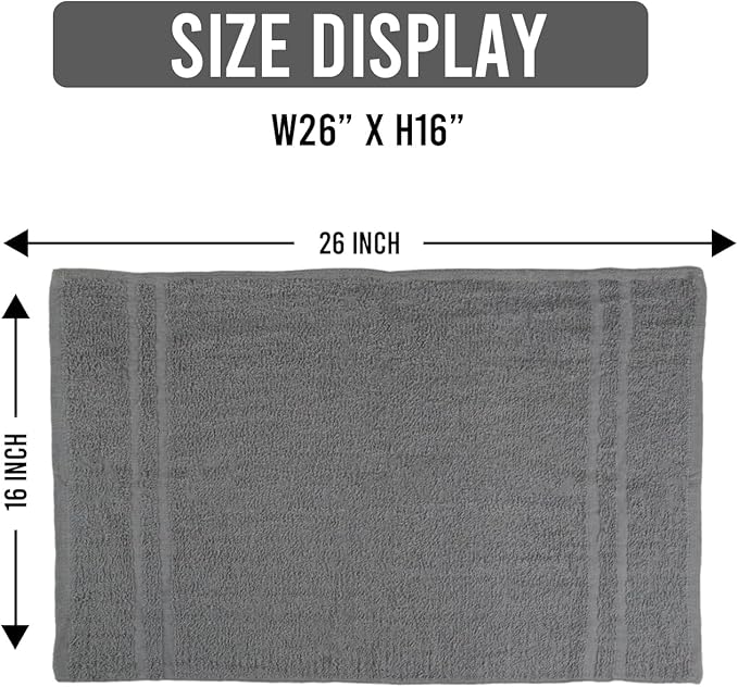 Hand Towels Grey Economy Salon Towels