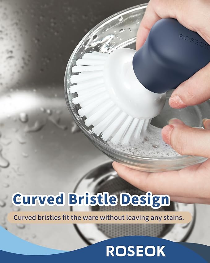 Dish Scrub Brush, Self-Standing Palm Brush