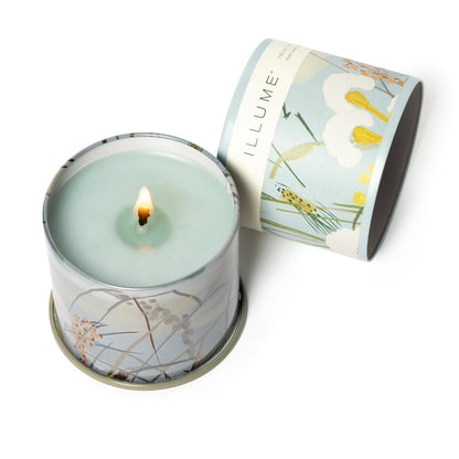 Illume Beautifully Done Essentials Fresh Sea Salt Vanity Tin Scented Candle