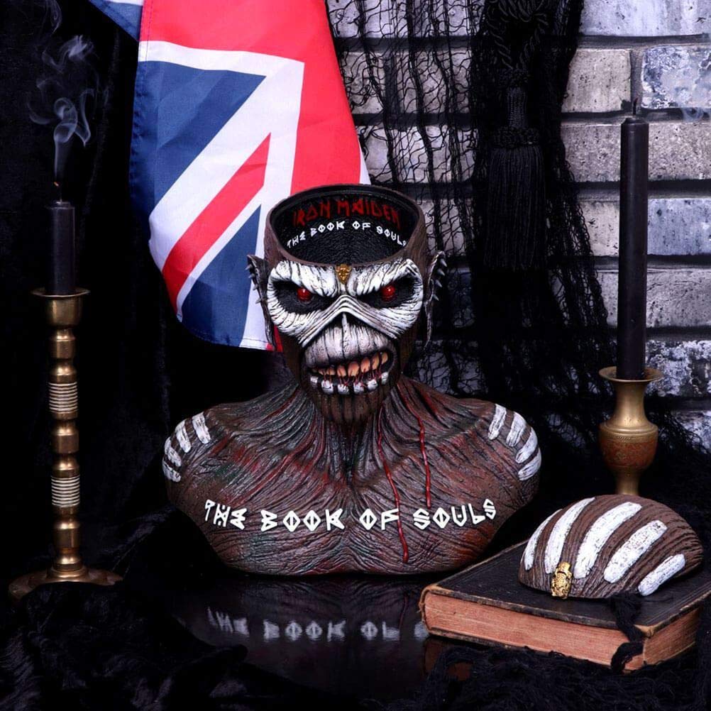 Nemesis Now Officially Licensed Iron Maiden Book of Souls Bust Box, Brown, 26cm (Large)