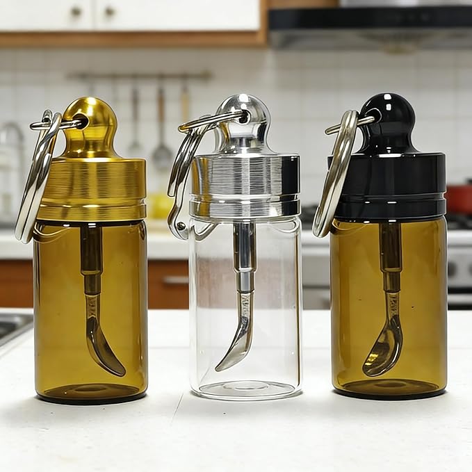 3 Pack Mini Glass Containers