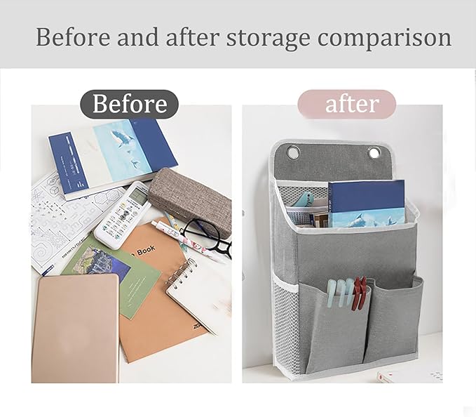 2-Pack Hanging Storage Organizer, Over The Door Hanging Bags/Wall Baskets