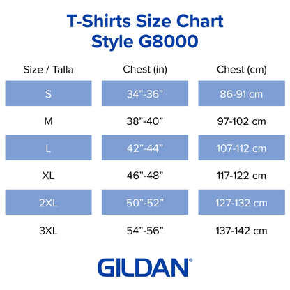 Gildan Unisex Adult Dryblend T-shirt, Style G8000, Multipack Shirt, Dark Heather (2-pack), Large US