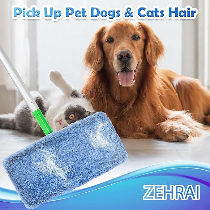 6 Pack Reusable Microfiber Mop Pads Compatible