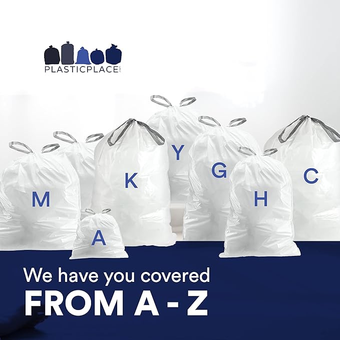 Plasticplace Custom Fit Trash Bags, Compatible