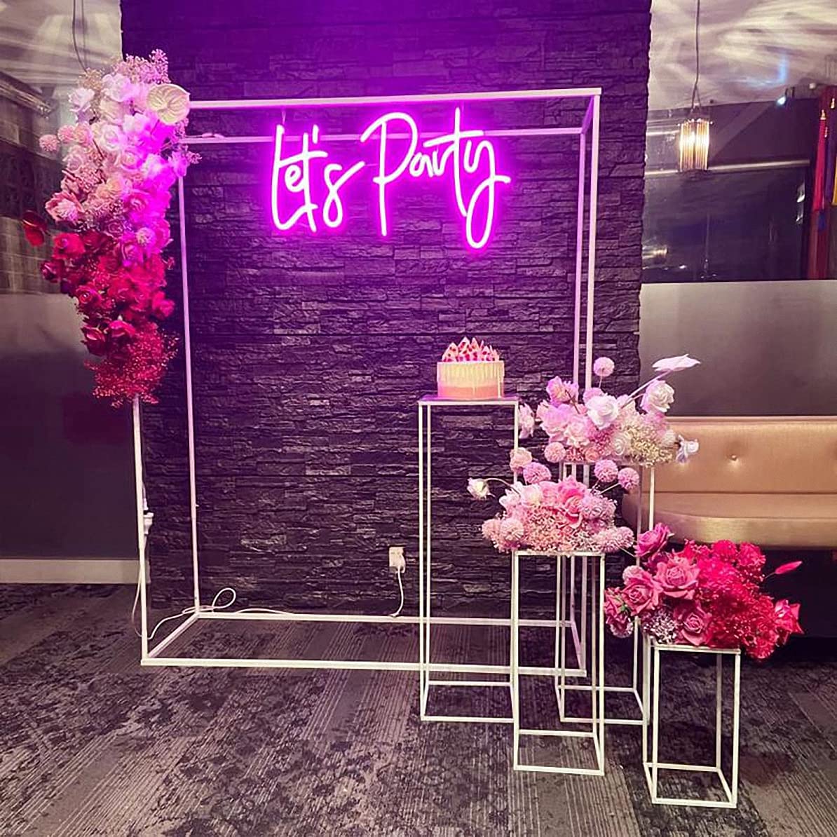Ulalaza Better Together LED Neon Sign Night Light for Wall Party Décor Bedroom Room Bar Wedding Home Birthday Art Decoration Christmas with USB Chain Light modulator 5v