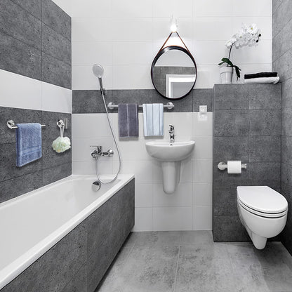 Nolimas Brushed Nickel Bath Towel Bar Single Bars Towel Rack Rod Classic Wall Mounted SUS304 Stainless Steel Bathroom Towel Holder Toilet Kitchen Towel Shelf Single Layer,24 inches