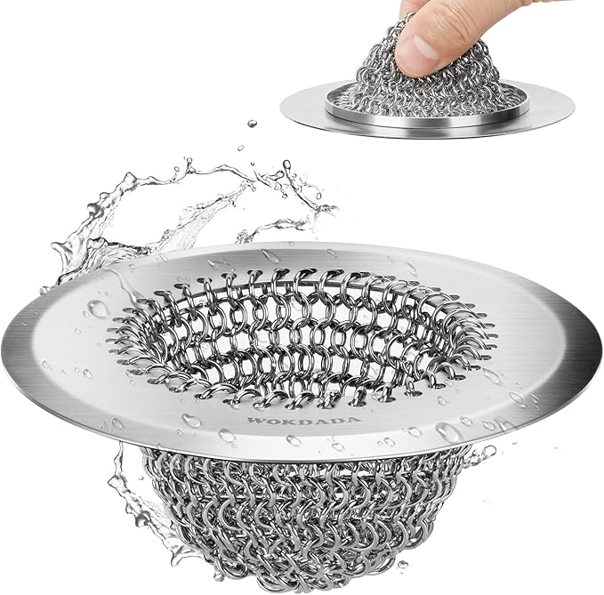 Revolutionary Kitchen Sink Drain Strainer, Patented Reversible Kitchen Sink