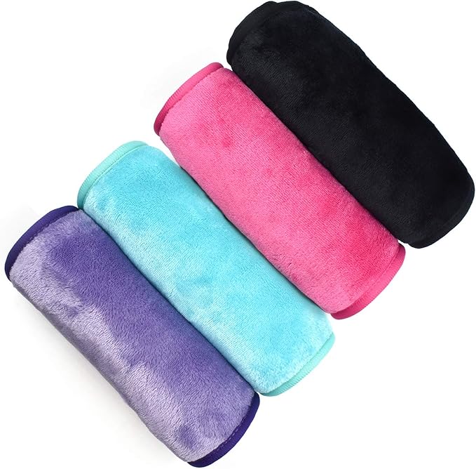 UWEME Makeup Remover Cloths 4 Count: Microfiber Reusable Fast Drying Washcloth