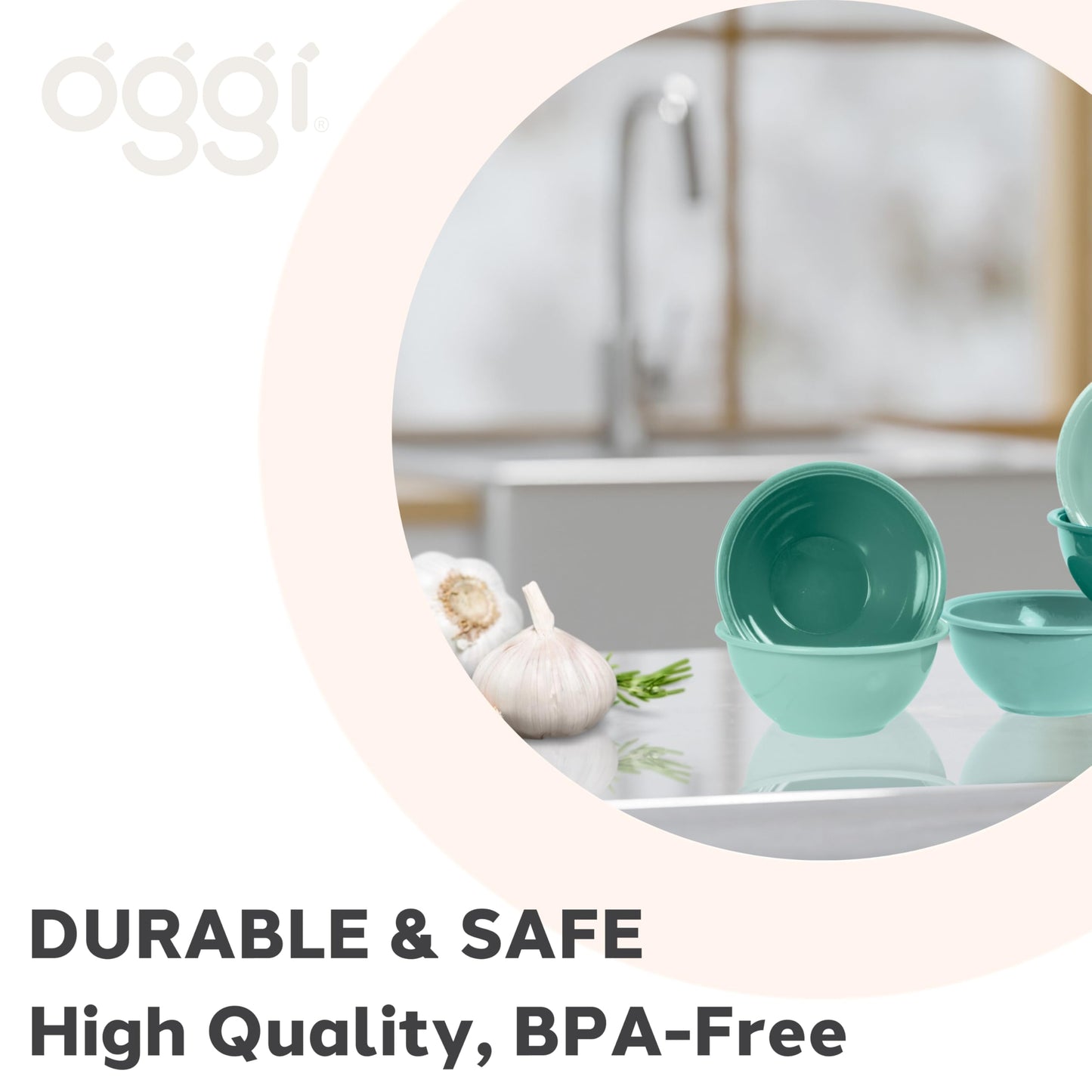Oggi Set of 6 Colored Pinch Bowls - 4.5" / 11.4cm Diameter, Ideal Salt & Pepper, Dip, Condiments, Mini Bowls, Prep Bowls for Cooking, Mise en Place Bowls, Charcuterie