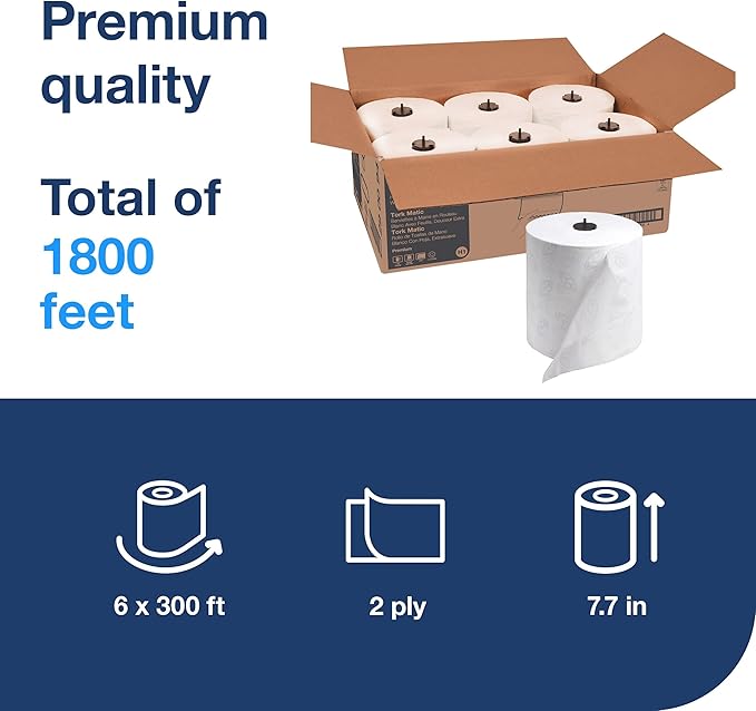 Tork Matic Extra Soft Paper Hand Towel Roll White