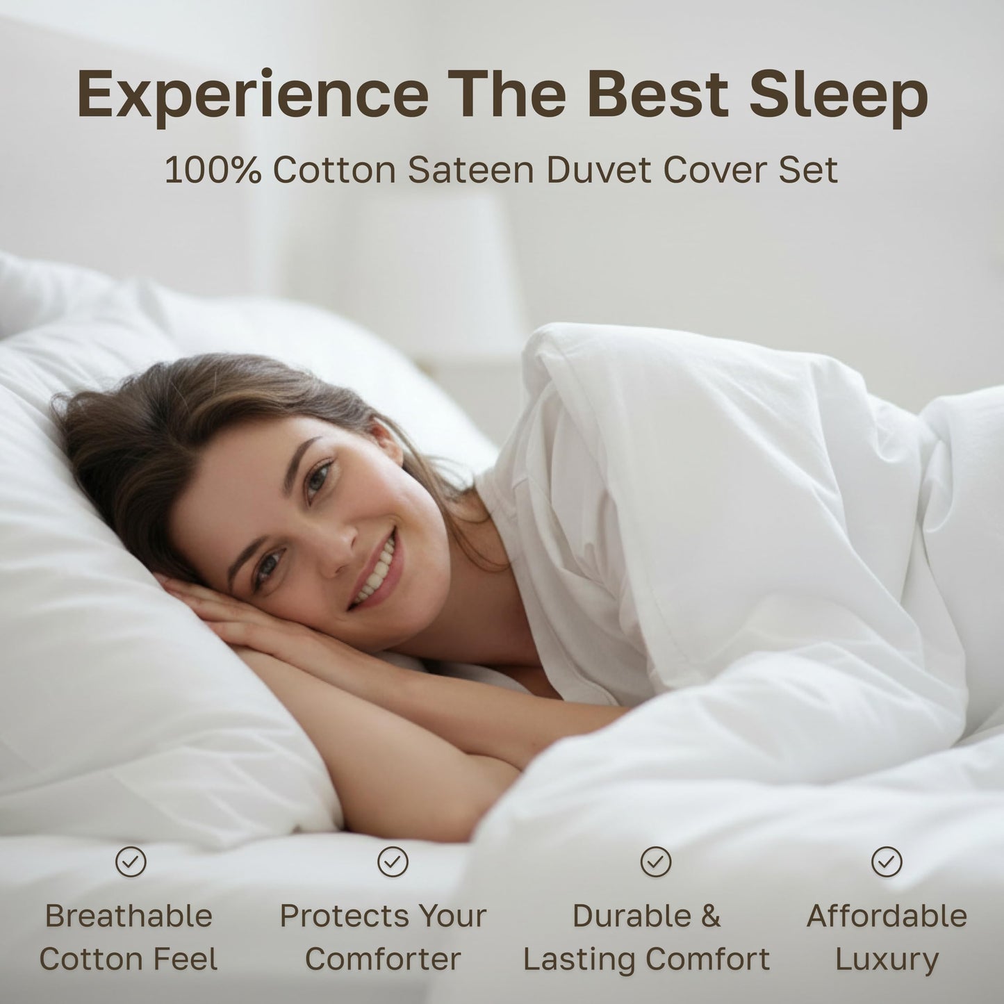 California Design Den 3 Piece King Size Duvet Cover Set, 400 Thread Count 100% Cotton Sateen, Soft Sateen Comforter Cover and Two Pillow Shams, Button Closure and Corner Ties (Paisley Beige)