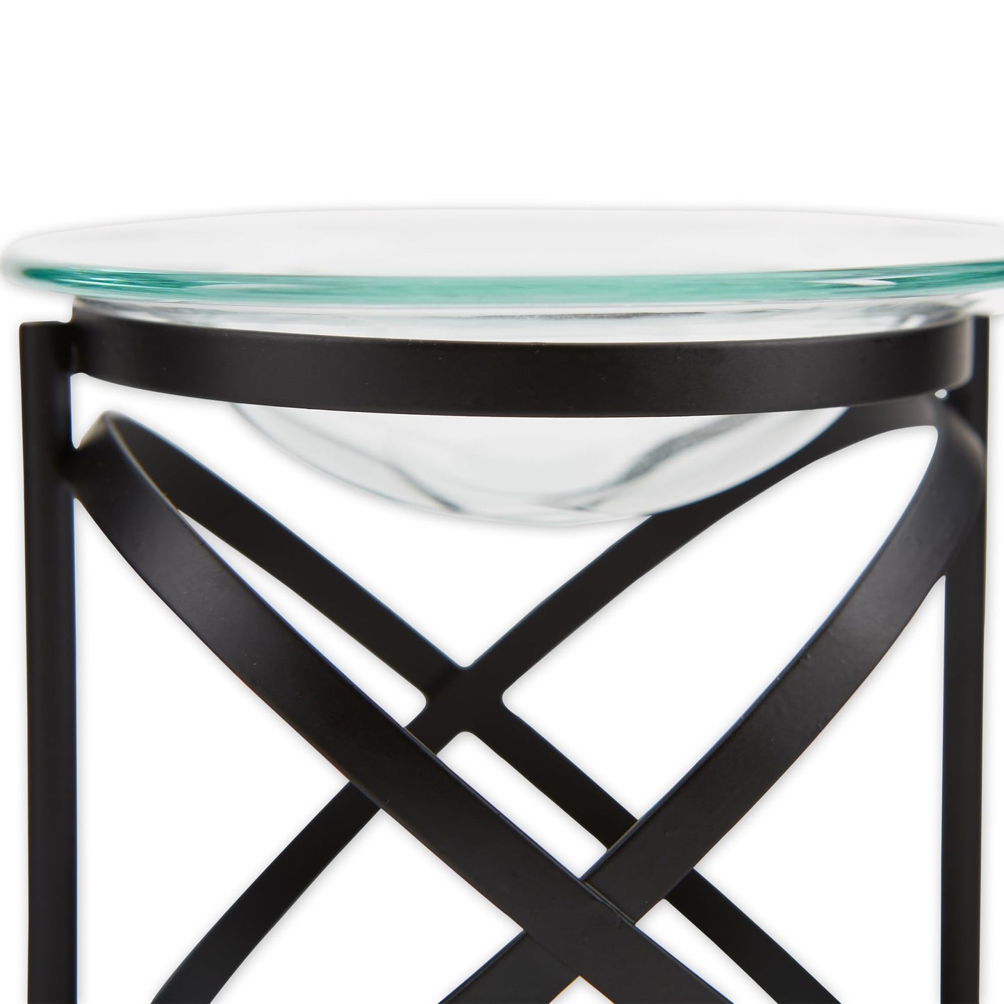 Zingz & Thingz Art Deco Collection Structural Metal Oil Warmer, Orbital, 3.625x3.625x3.625
