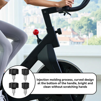 Frdhee 4Pcs Pop Pull Pin Knob M16, Adjustment Fitness Pop Pull Pin Knob for Fitness Equipment, Exercise Bike Pin Knob Replacement Parts for Fitness Equipment Exercise Machines