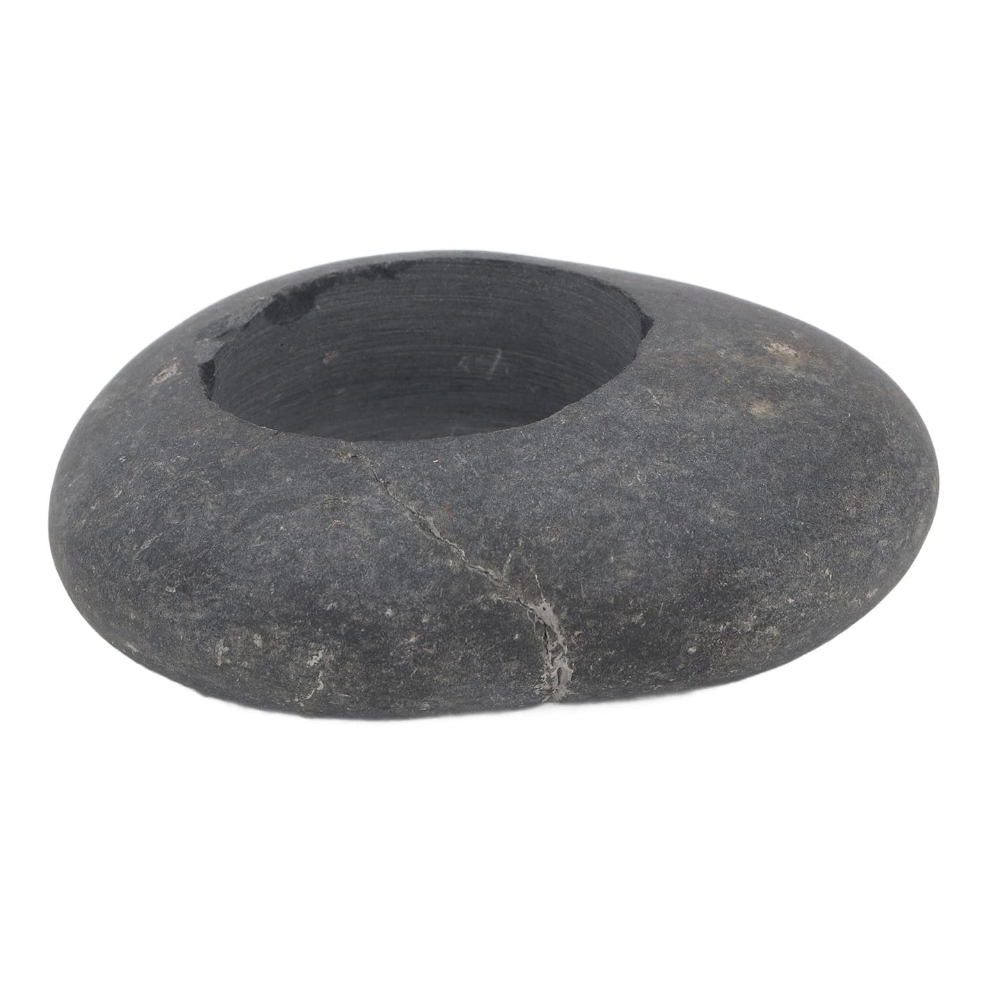 Pebble Candle Holder Handmade Stone Tealight Holder Rock Decor for Home Wedding Centerpiece Tabletop