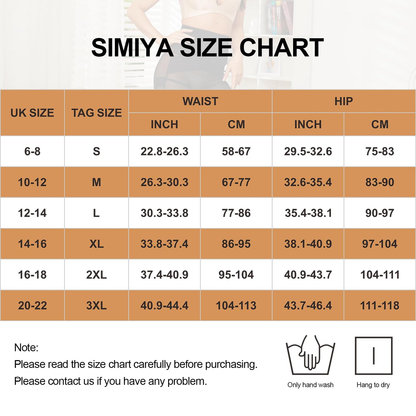 SIMIYA High Waisted Shapewear for Women Tummy Control Knickers, Slimming Body Shaper Pants Shaping Underwear, Beige M