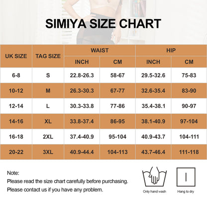 SIMIYA High Waisted Shapewear for Women Tummy Control Knickers, Slimming Body Shaper Pants Shaping Underwear, Beige M