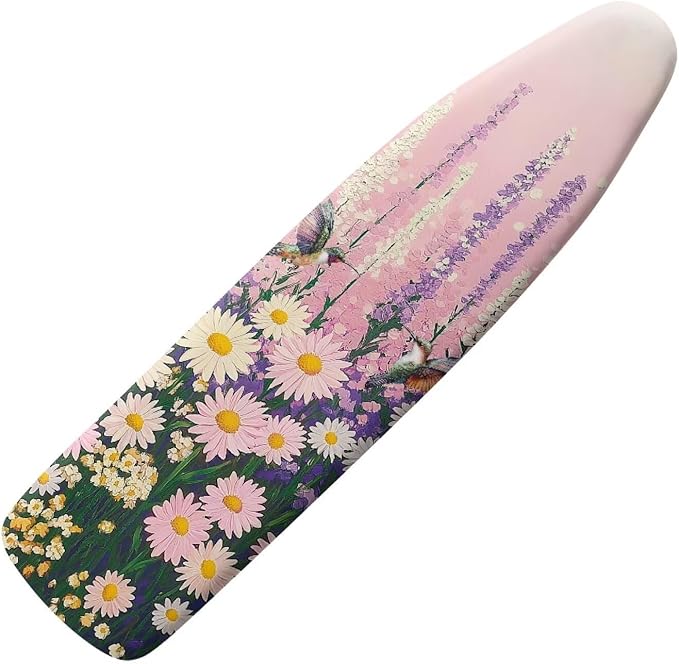 Purple Butterfly Thick Padding Ironing Board Covers Durable Stain Resistant