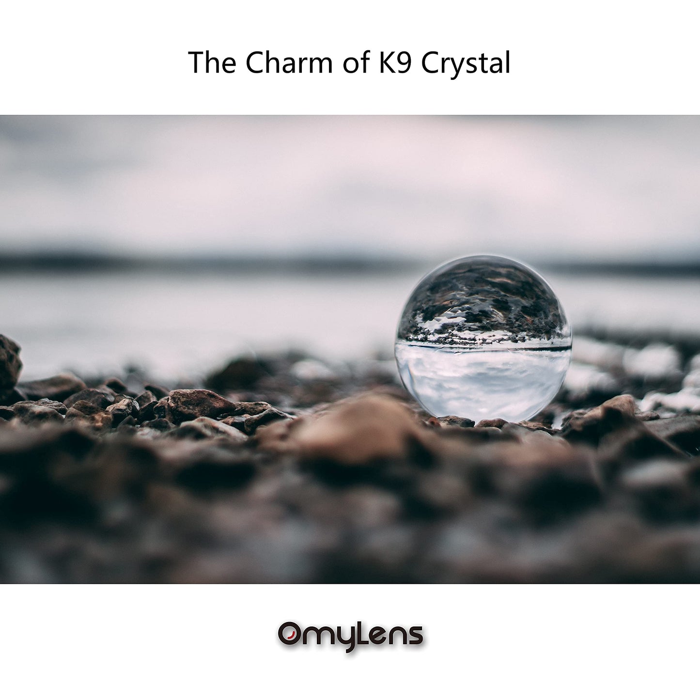 Omylens Lens Ball (80mm), K9 Crystal Ball with Stand and Silk Bag, for Photography Accessories and Props, Heal Magic Ball and Decorative(8cm/3.15″ Set Clear Crystal Ball)