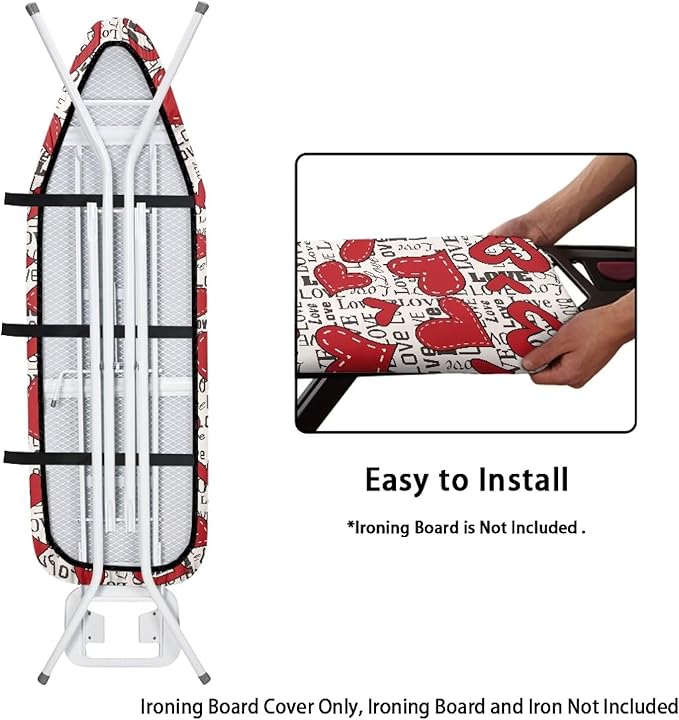 Love Heart Vintage Ironing Board Covers