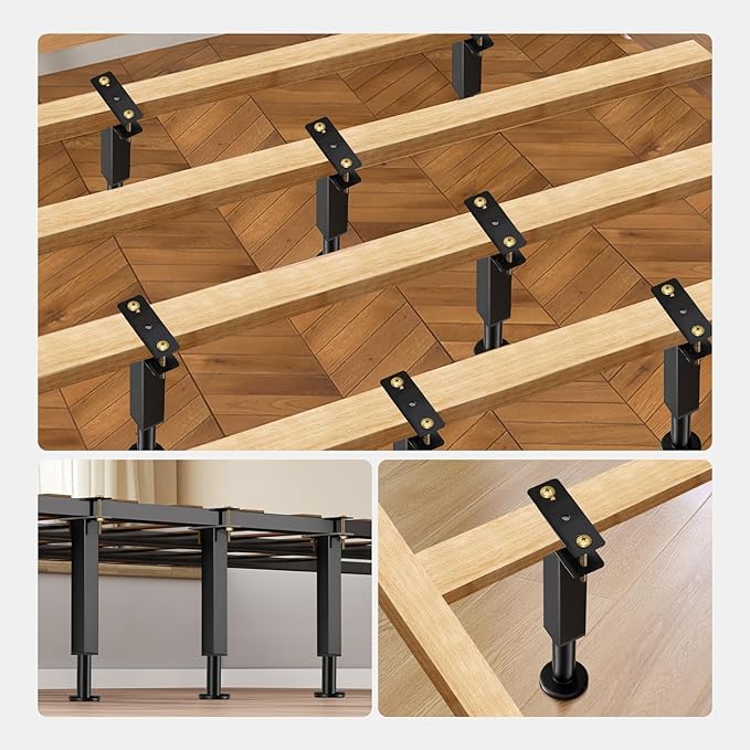 Bed Support Legs, 6.2-8 in Heavy Duty Metal Furniture Feet