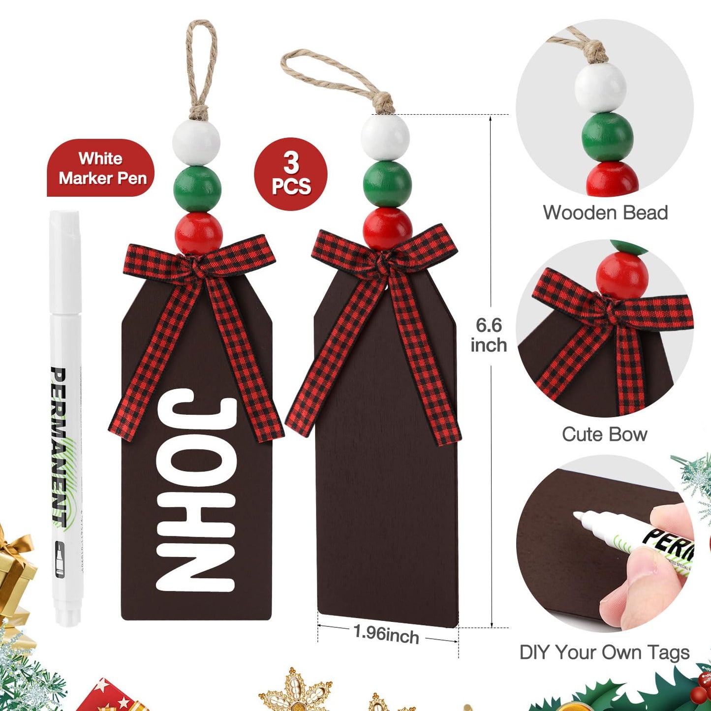 Hommtina Christmas Stockings, Personalized Christmas Stockings 18 Inches Large Size Cable Knitted Stocking Gifts (1pcs red)
