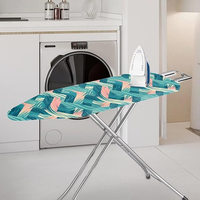 Spiral Stripe Ironing Board Cover, Swirl Line Elastic Edges Non-Slip Thick Iron