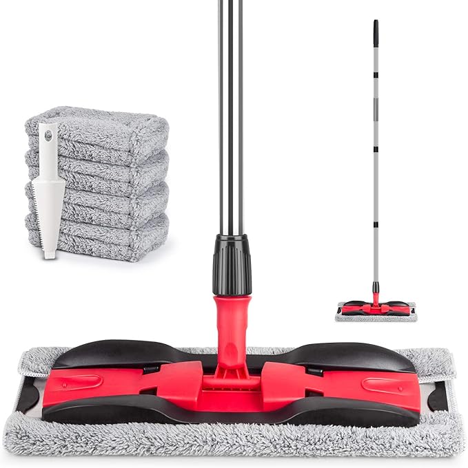 Microfiber Mops for Hardwood Floor Cleaning: MEXERRIS Flat Floor Mop