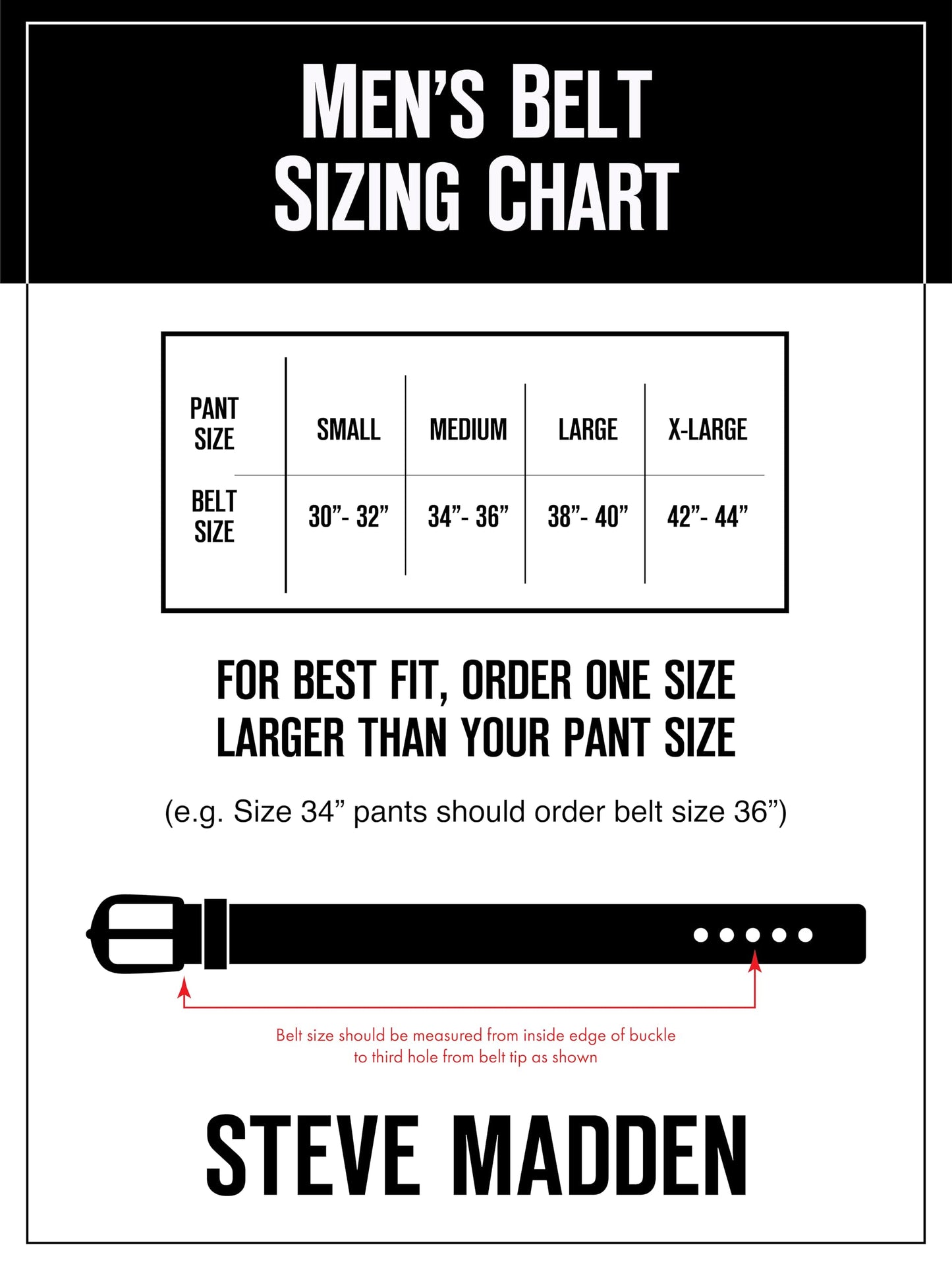 Steve Madden Reversible Men's Dress Casual Every Day Leather Belt, Cognac/Black (Feather Edge), 36