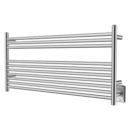 HEATGENE Towel Warmer Wall-Mounted Hardwired Heated Towel Rack Hot Towel Bar Brushed