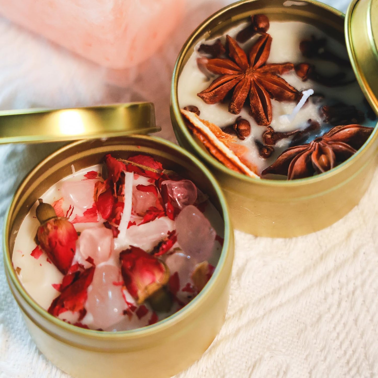 Pink Himalayan Salt SPA Gift, Botanical Bath, Herbal Bath, Salt Soak, Ritual Bath Salts, Self Care Set, Spiritual Bath Soak, Ritual Bath Herbs 100% Natural Bath Gift for Her