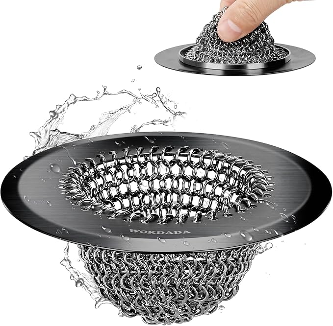 Revolutionary Kitchen Sink Drain Strainer, Patented Reversible Kitchen Sink