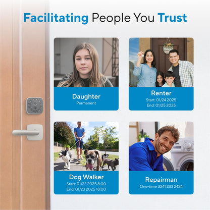 ULTRALOQ Bolt Fingerprint Smart Lock with Door Sensor, Built-in WiFi Smart Locks for Front Door, Biometric Smart WiFi Deadbolt, Auto Unlock, 10 Months Battery, IP65 Waterproof, BHMA Grade AAA