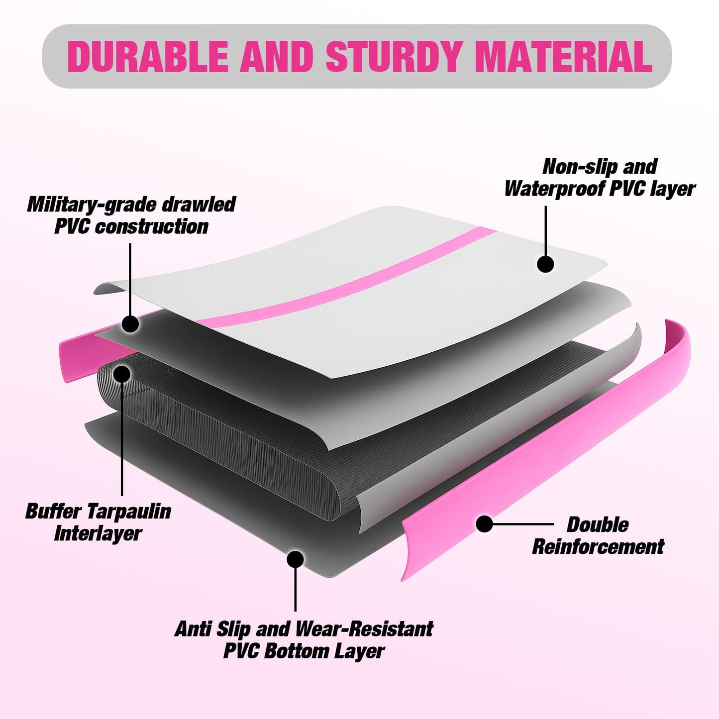 Inflatable Gymnastics Mat 10ft/13ft/ Air Training Mats+Gymnastics Barrel,4/6 inThickness Tumble Track Mat Inflatable Floor Mats with Air Pump for Tumble Gym Training Cheerleading Yoga Home Outdoor